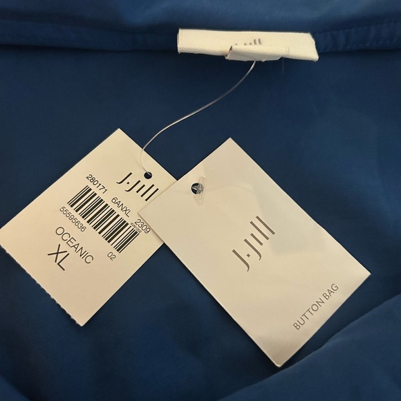 J. Jill Women’s Soft Luxe One-Shoulder Blouse Top Royal Blue Size XL NWT - Picture 11 of 11